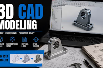 3d cad modeling industrial mechanical product design 3d print ready stl step