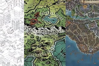 draw vector map illustration googgle maps city map design event illustrated map