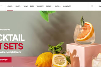build7figure wine drink shopify store soda drink store ecommerce in5day