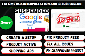 fix google merchant center suspension, gmc suspension and setup shopping ads