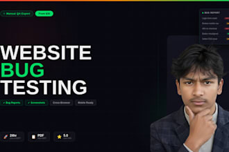 manually test your website and find bugs before your users do