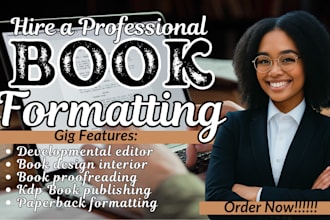 do book typeset, formatting, book interior for kindle ebook publish paperback
