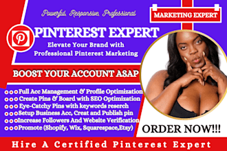 be your professional pinterest marketing manager, merchant approval, shopify SEO