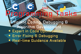 develop, debug and help with c, cpp, python, java projects