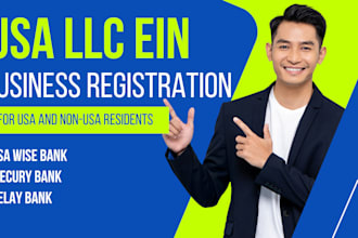 register US llc US company for non US resident and obtain ein in  3 days