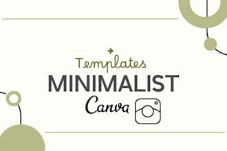 design minimalist ig feed and story templates in canva