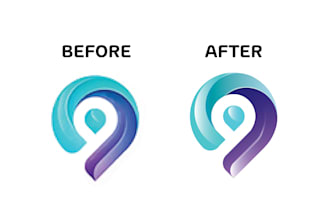 redrawing design and logo