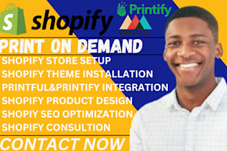 shopify print on demand printify printiful shopify print on demand pod website