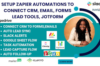 integrate typeform, jotform, hubspot, zoho, mailchimp, klaviyo, google sheets