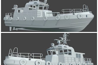 do 3d boat modeling 3d boat animation, ship yatch boat design for 3d printing
