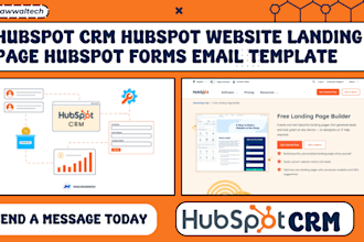 hubspot CRM hubspot website landing page hubspot forms email template