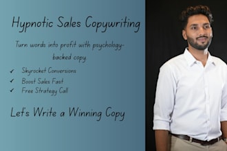 write hypnotic sales copy and sales pages that drive more sales