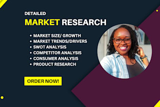 do detailed market research analysis and industry analysis