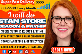 build and optimize your stan store, payhip, beacon or gumroad for conversion