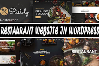build a restaurant website in wordpress