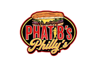 design cheese steak food truck logo