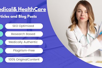 write SEO optimized health, wellness, and medical articles