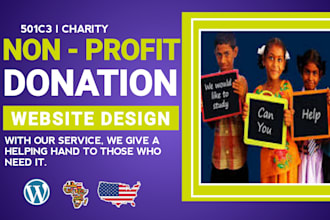 build a charity website, nonprofit website, donation website