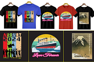 create vintage retro tshirt and party tshirt design with a classic touch