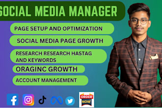 be your  facebook and instagram social media manager