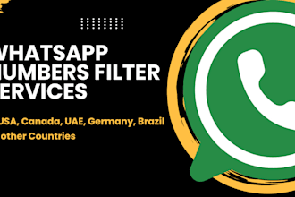 filter whatsapp numbers to generate leads database