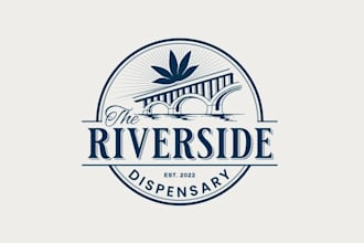 locals riverside dispensary logo design
