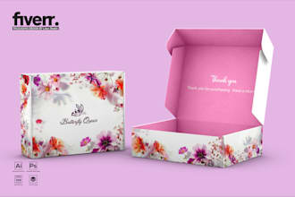 do packaging box design, product label, mailer box and amazon packaging design