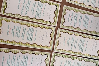 make you custom menu cards