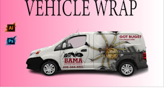 design vehicle wrap , unique, professional car, van design racing car wrap