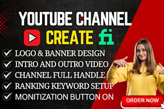 create and setup youtube channel for full management