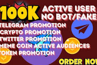 crypto twitter promotion, telegram promotion, telegram presales, telegram