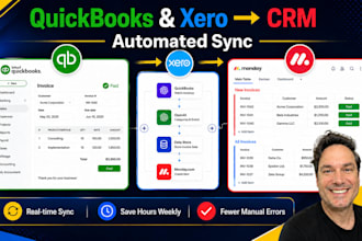 integrate quickbooks online or xero with monday com for automated data sync