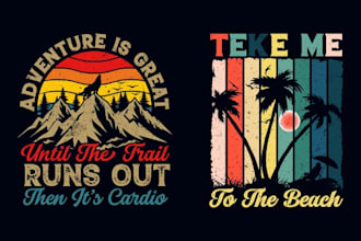 design custom retro vintage graphic and typography t shirt