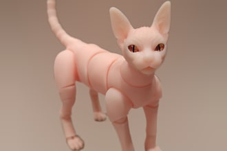 sculpt 3d bjd toy design, 3d articulated model for 3d printing