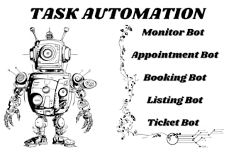 build monitor bot, appointment bot, booking bot, facebook marketplace bot