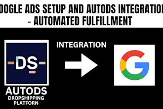 setup google shopping ads campaign integration with autods automated fufillment
