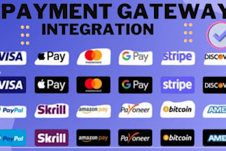 create and integrate paypal,payment gateway,payoneer,stripe integration,cashapp