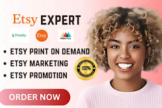 set up etsy print on demand store, etsy pod store promotion, etsy