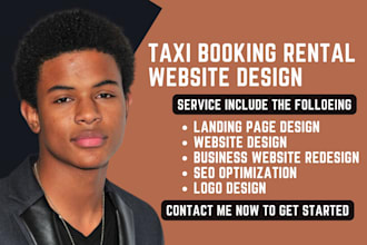 design taxi booking website, taxi website, chauffeur booking, limousine website