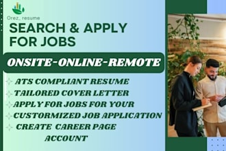 job search and apply for jobs using reverse recruiter for job application