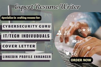 craft top notch resumes for IT cybersecurity and tech sales roles today