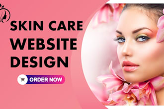 design skin care fashion hair extension beauty salon wordpress ecommerce website