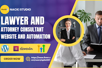 build law firm website with wordpress, appointment setting SEO and automation