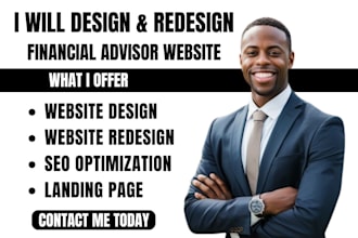 design financial advisor website tax website finance website financial website