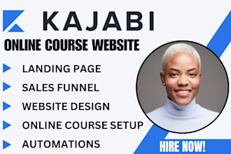 design a kajabi website, kajabi landing page, and kajabi online, kajabi expert