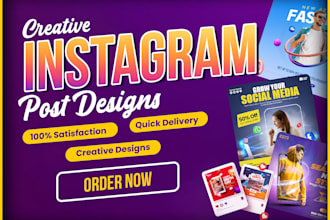 create 30 attractive instagram posts design