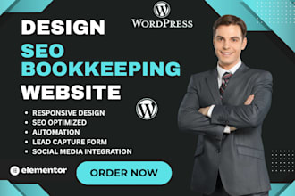 design seo bookkeeping website accounting finance tax website cpa website
