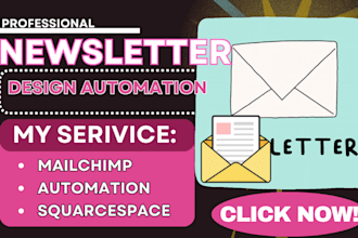setup mailchimp email marketing automation newsletter campaign wix squarespaces