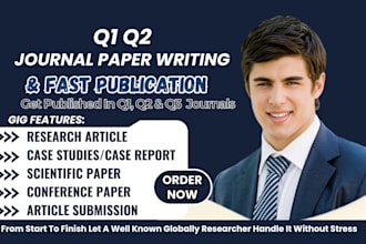 write and publish articles in google scholar, scopus peer reviewed q1 q2 journal