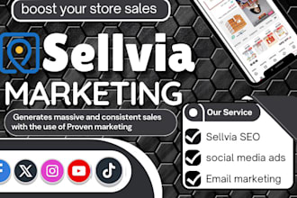 do sellvia marketing, high ticket, shopify marketing, etsy promotion sellvia ads